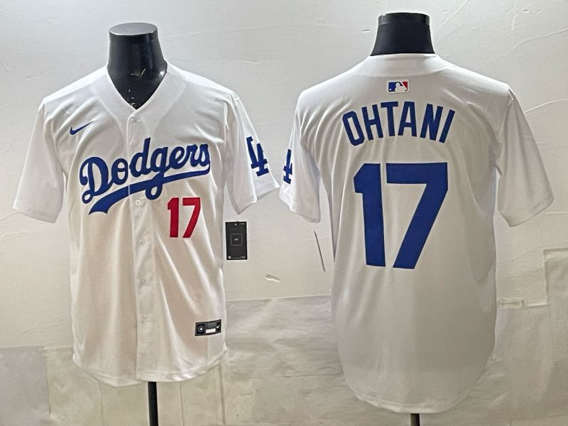 Men 2025 Los Angeles Dodgers #17 Ohtani white Game Nike MLB Jersey style 073->los angeles dodgers->MLB Jersey